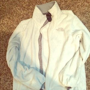 White and grey north face